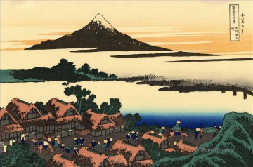  Hokusai Pintura al %C3%B3leo - Amanecer en Isawa en la provincia de Kai Katsushika Hokusai Ukiyoe